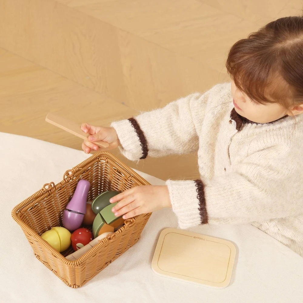 Viga Toys Žaislas virtuvės rinkinys VIGA PolarB, realistiškas pjaustymas