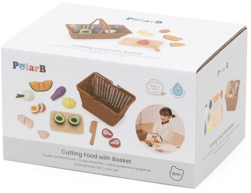 Viga Toys Žaislas virtuvės rinkinys VIGA PolarB, realistiškas pjaustymas