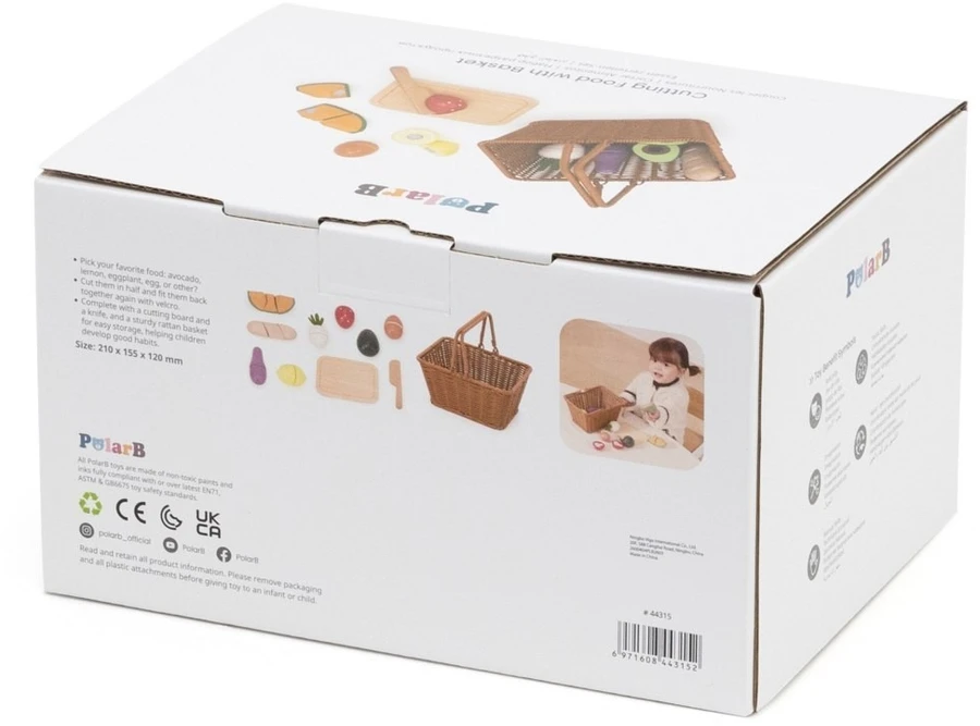 Viga Toys Žaislas virtuvės rinkinys VIGA PolarB, realistiškas pjaustymas