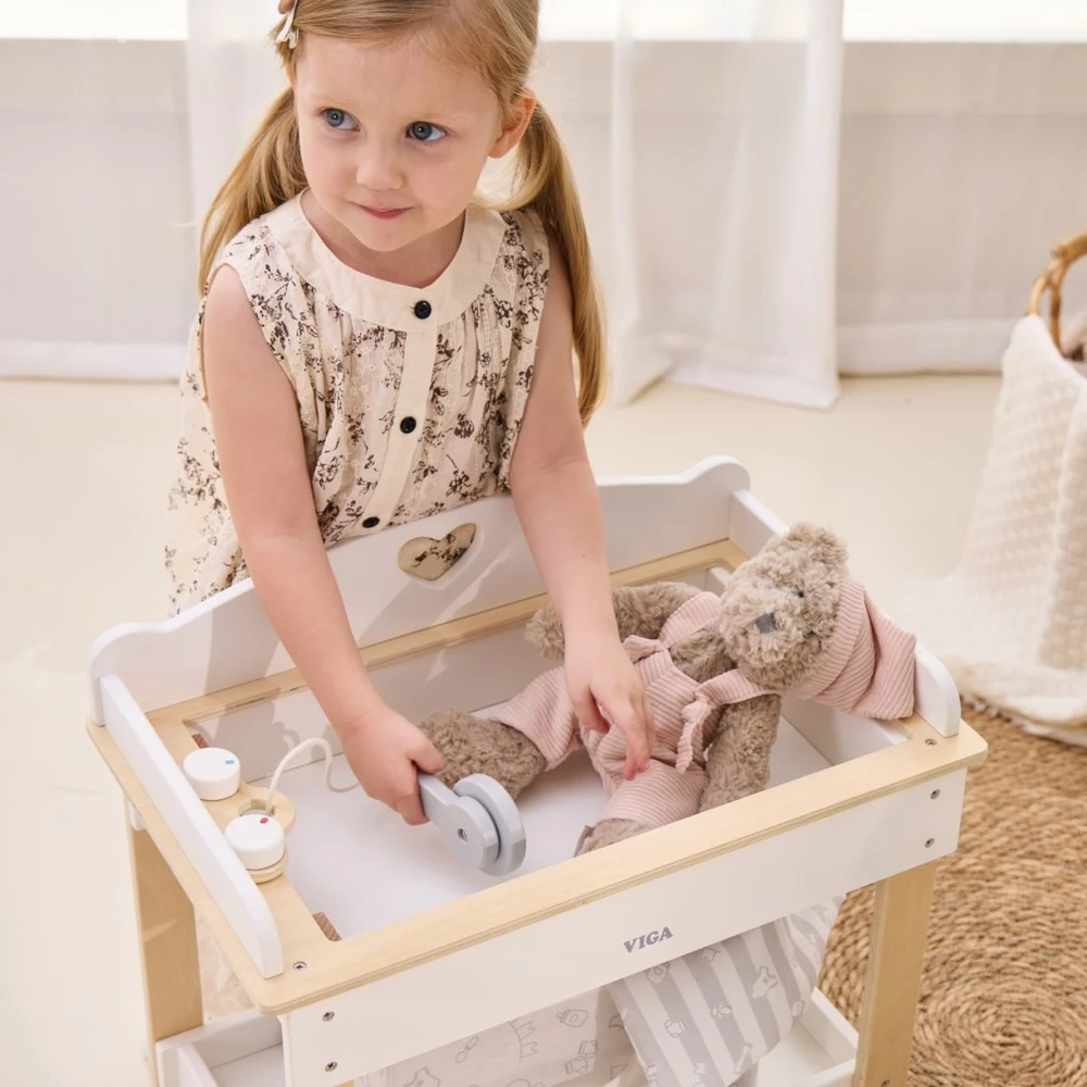Viga Toys Žaislas vystymo stalas VIGA, 2 viename