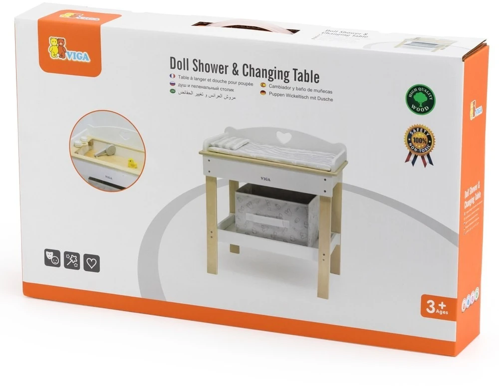 Viga Toys Žaislas vystymo stalas VIGA, 2 viename
