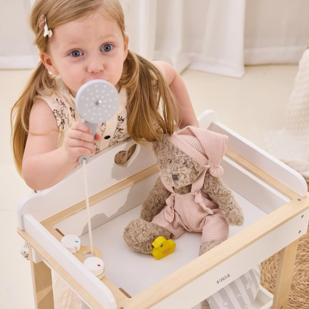Viga Toys Žaislas vystymo stalas VIGA, 2 viename