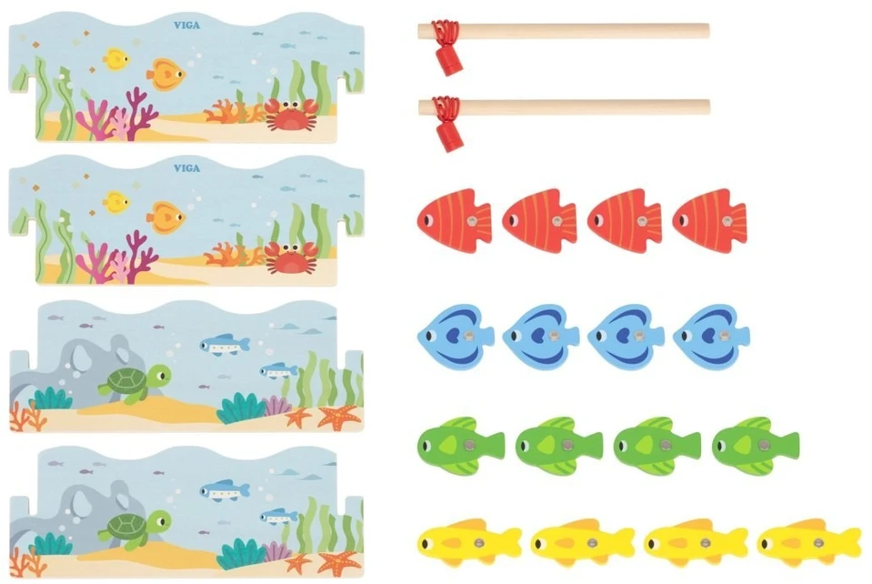 Viga Toys Žaislas žvejojimo žaidimas Viga, magnetinis