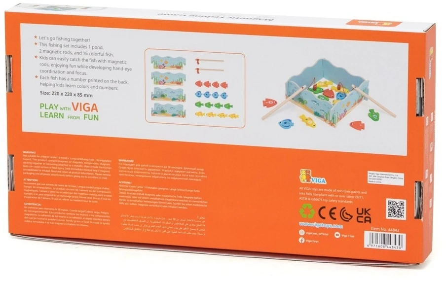 Viga Toys Žaislas žvejojimo žaidimas Viga, magnetinis