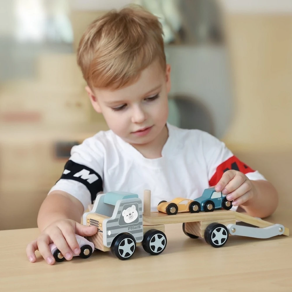 Viga Toys Žaislinė priekaba Viga, pastelinis stilius