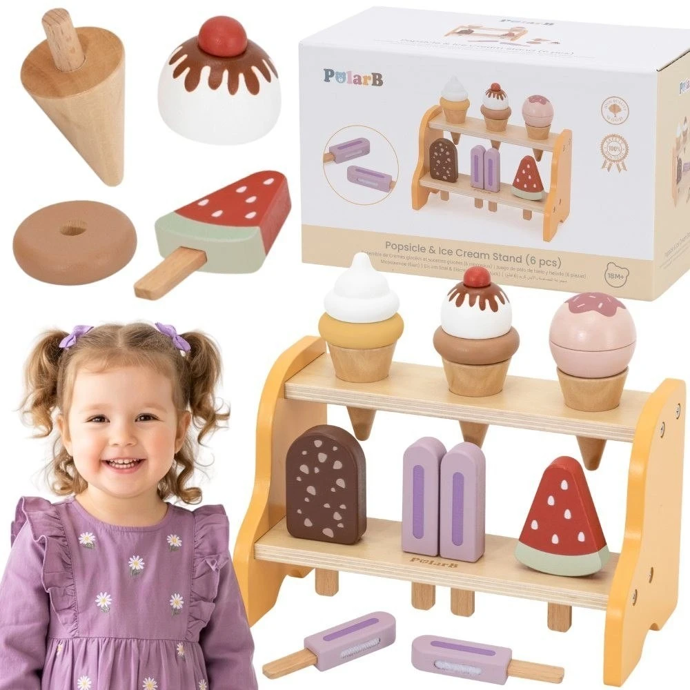 Viga Toys Žaislų rinkinys VIGA, su mediniu dvigubu stovu