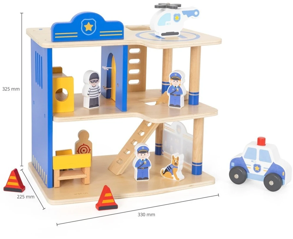 Viga Toys Žaislų rinkinys VIGA, trijų aukštų.