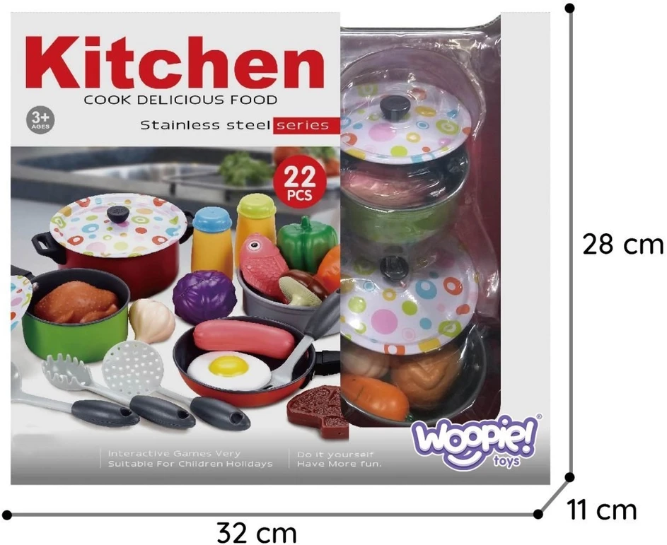 Virtuvės rinkinys Woopie, 22 dalys