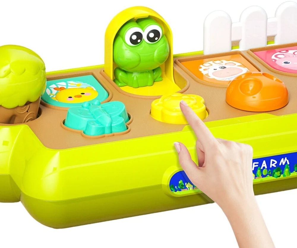 Woopie Baby Edukacinis žaislas Woopie, su iššokančiais gyvūnėliais