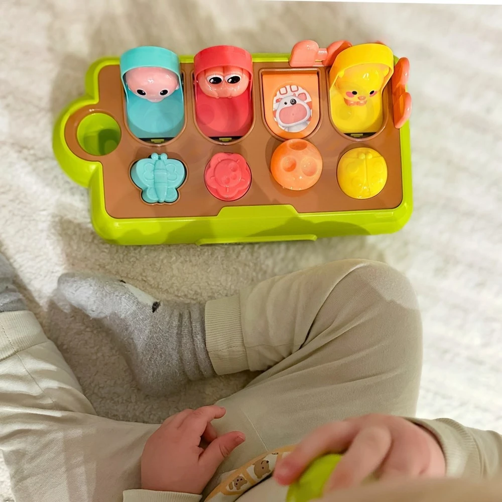 Woopie Baby Edukacinis žaislas Woopie, su iššokančiais gyvūnėliais
