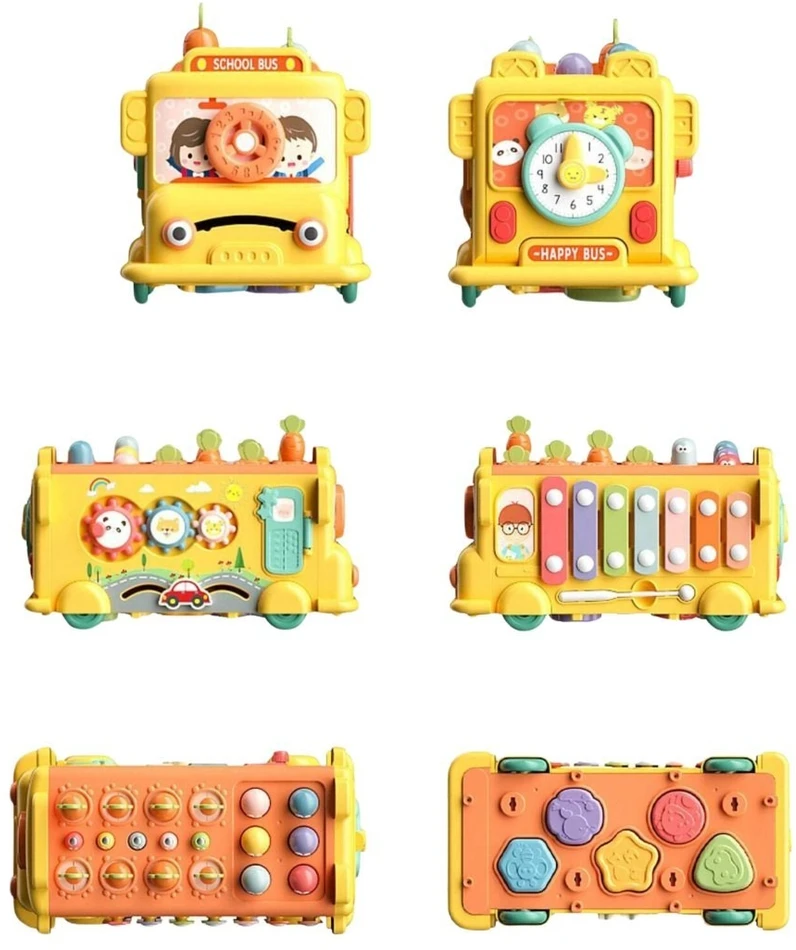 Woopie Baby Interaktyvus autobusas Woopie, su įvairiais garsais ir efektais