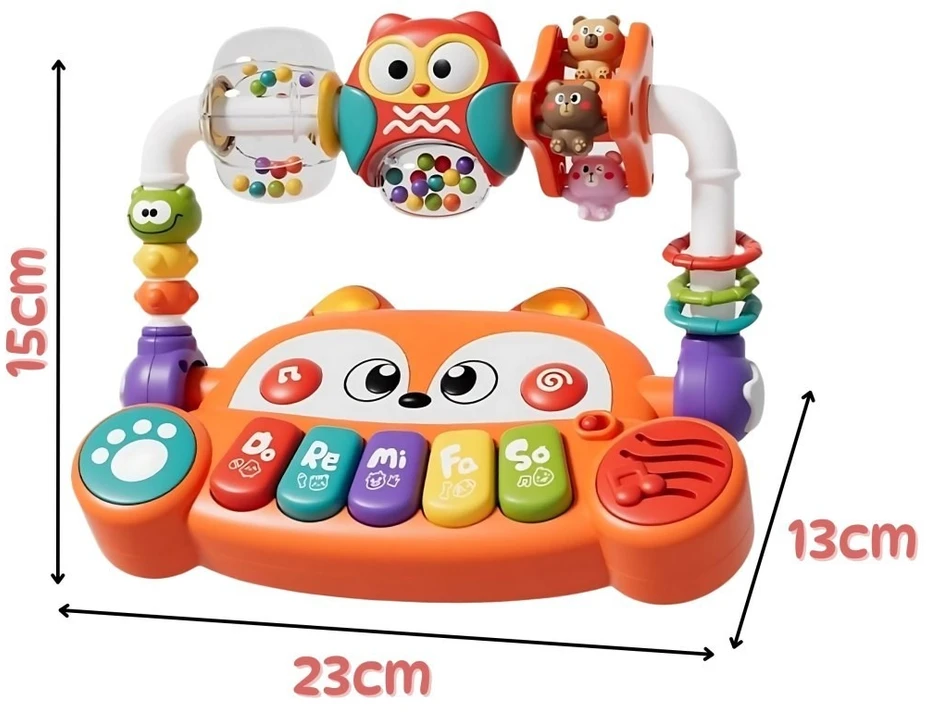 Woopie Baby Interaktyvus pianinas Woopie, LED šviesos efektai