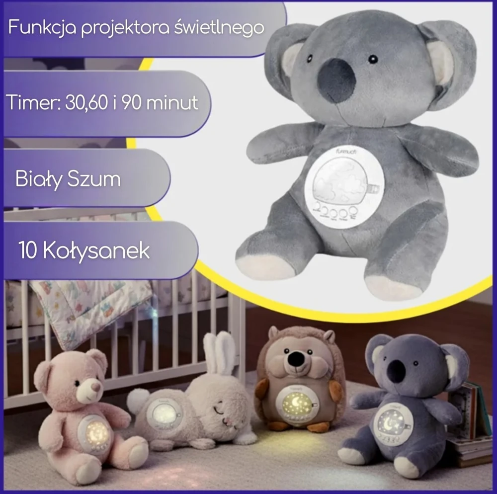 Woopie Baby Minkštas žaislas Woopie, su projektoriumi