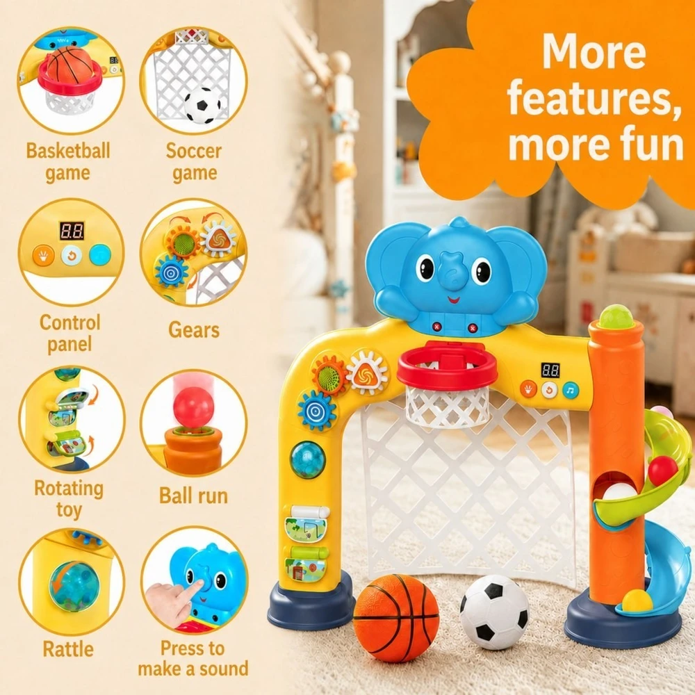 Woopie Baby Žaislas sporto centras WOOPIE, daugiafunkcis