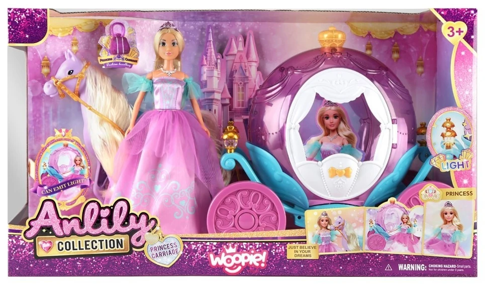 Woopie Royal Žaislas lėlė Woopie, stebuklinga karieta