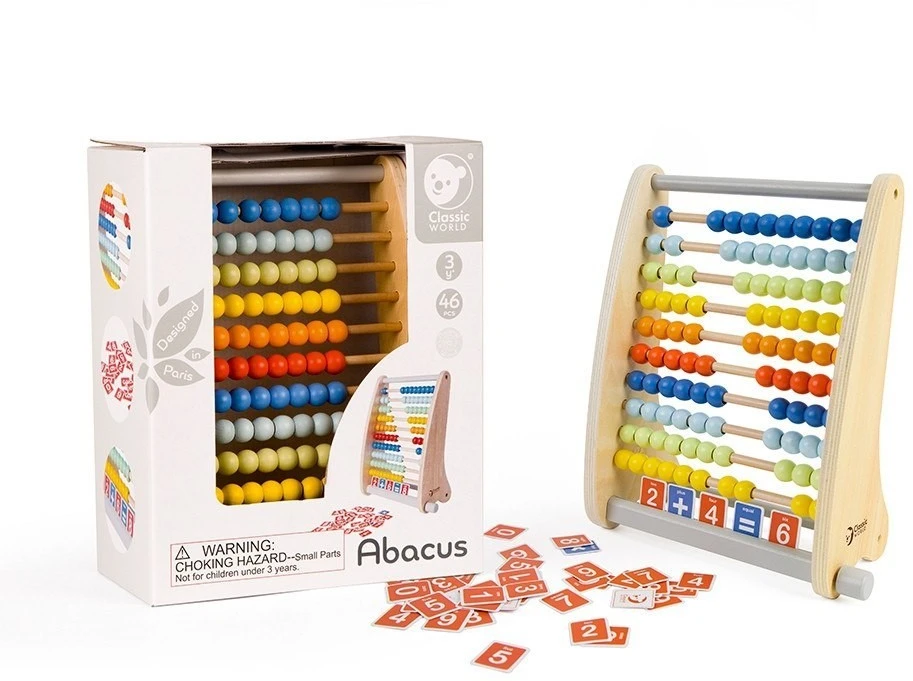 Žaislas abakusas Classic World, 46 elementai