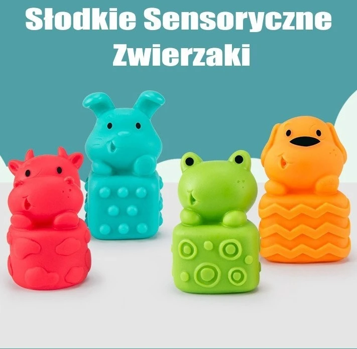 Žaislas kaladėlės WOOPIE BABY, girgždančios