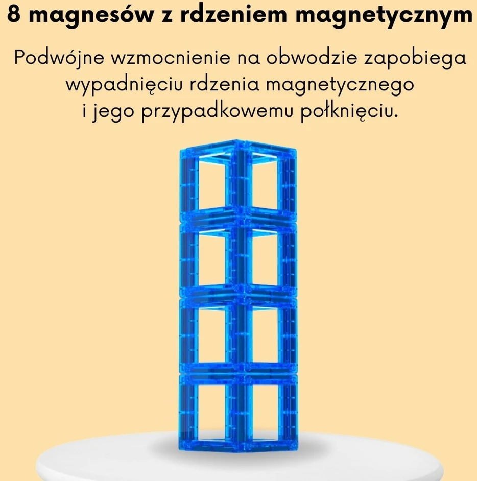 Žaislas kaladėlių rinkinys Woopie, magnetinis