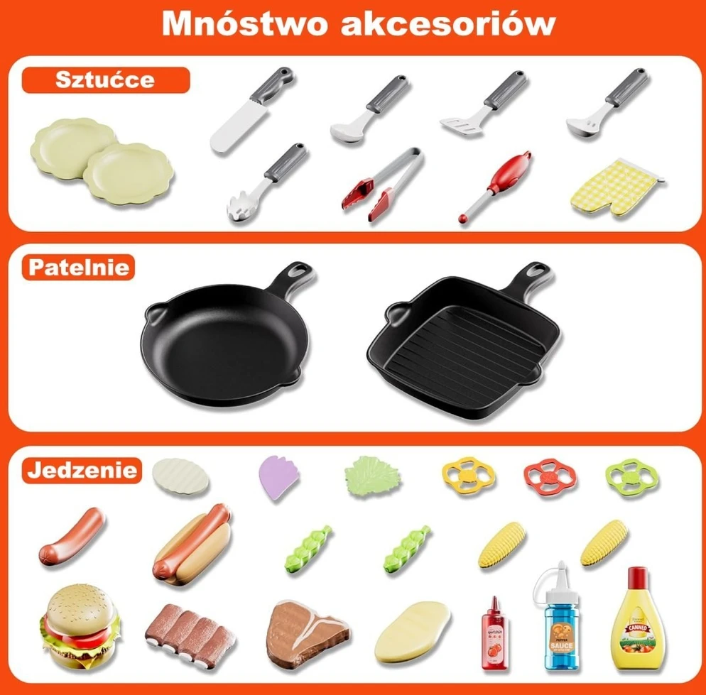 Žaislas kepsninė Woopie, su šviesos ir garso efektais