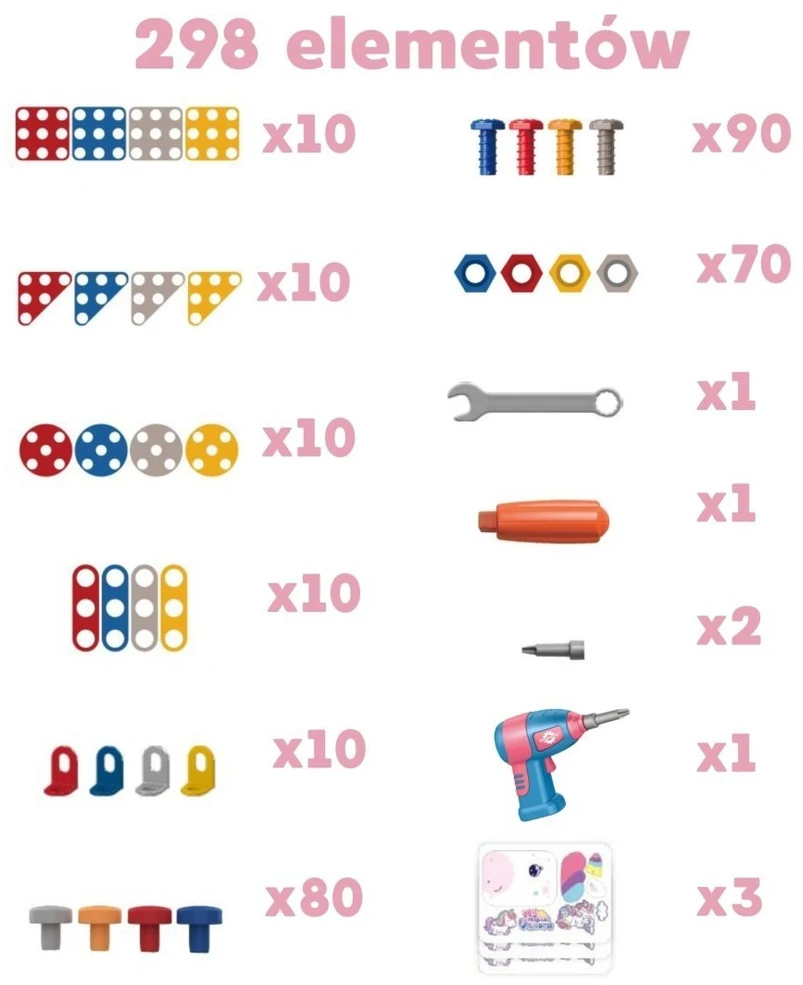 Žaislas konstruktorius Woopie, 228 detalės