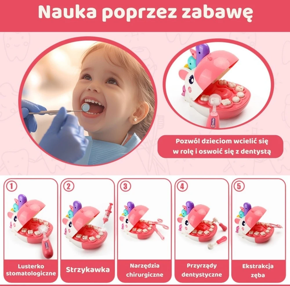 Žaislas odontologo rinkinys Woopie, šviesos ir garso elementai