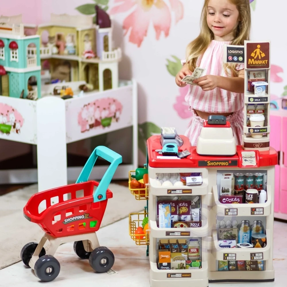 Žaislas prekybos centras WOOPIE, su interaktyviu skaitytuvu