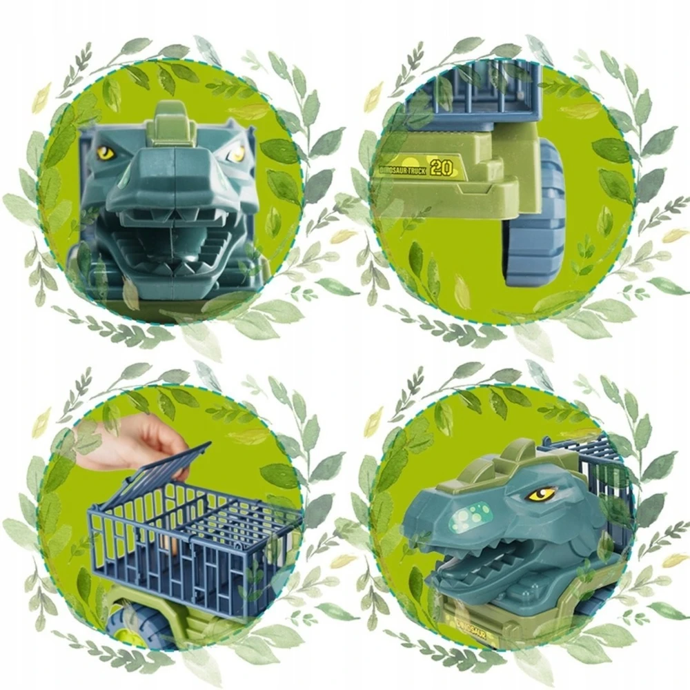 Žaislas sunkvežimis Woopie, su dinozauro formos nešiokle