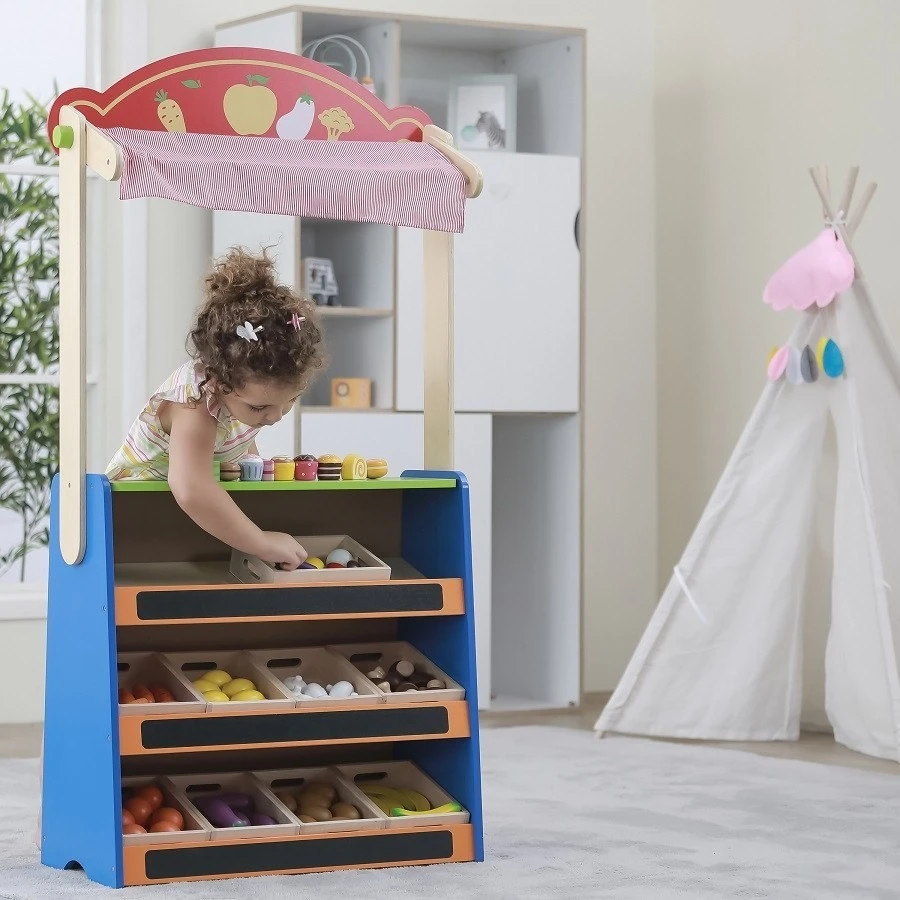 Žaislas teatras-parduotuvė Viga Toys, 2in1