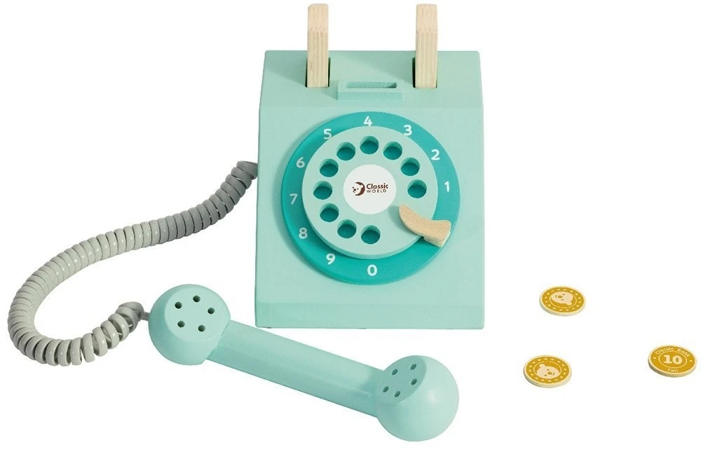Žaislas telefonas Classic World, medinis