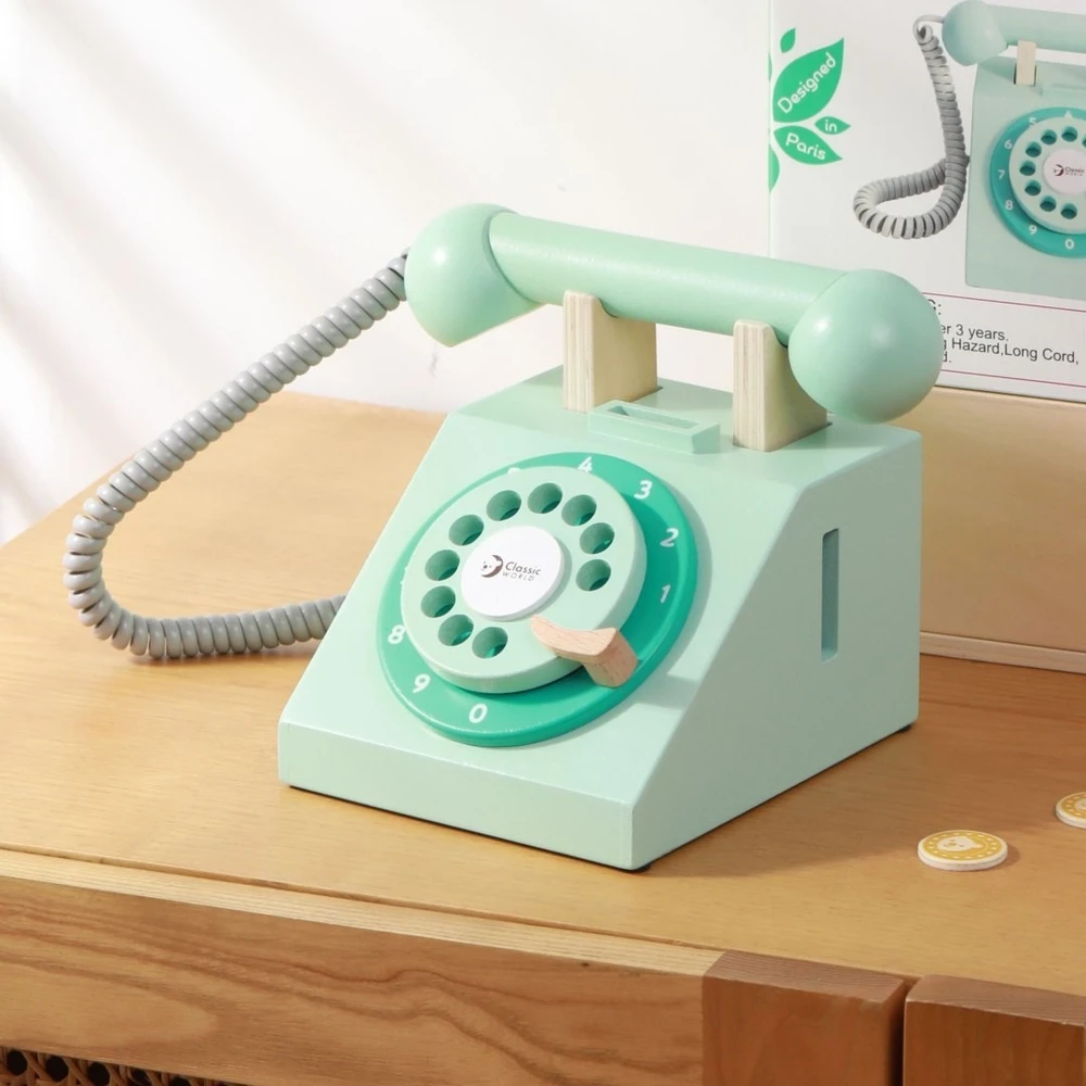 Žaislas telefonas Classic World, medinis