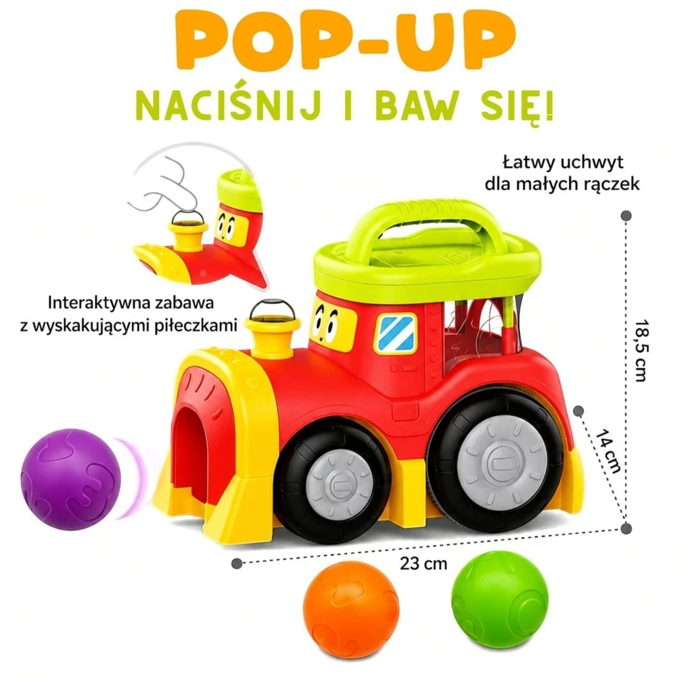 Žaislas traukinukas WOOPIE BABY, interaktyvus