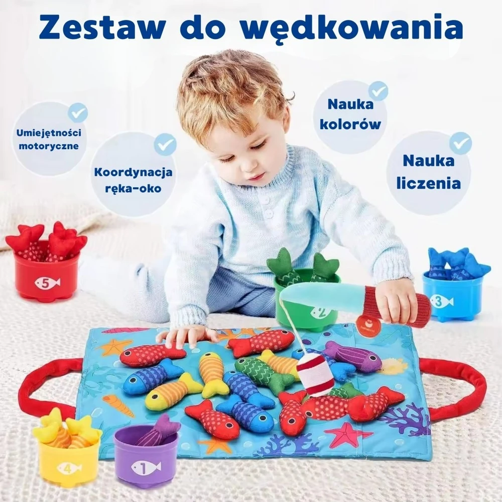 Žaislas žvejybos rinkinys WOOPIE, su Velcro