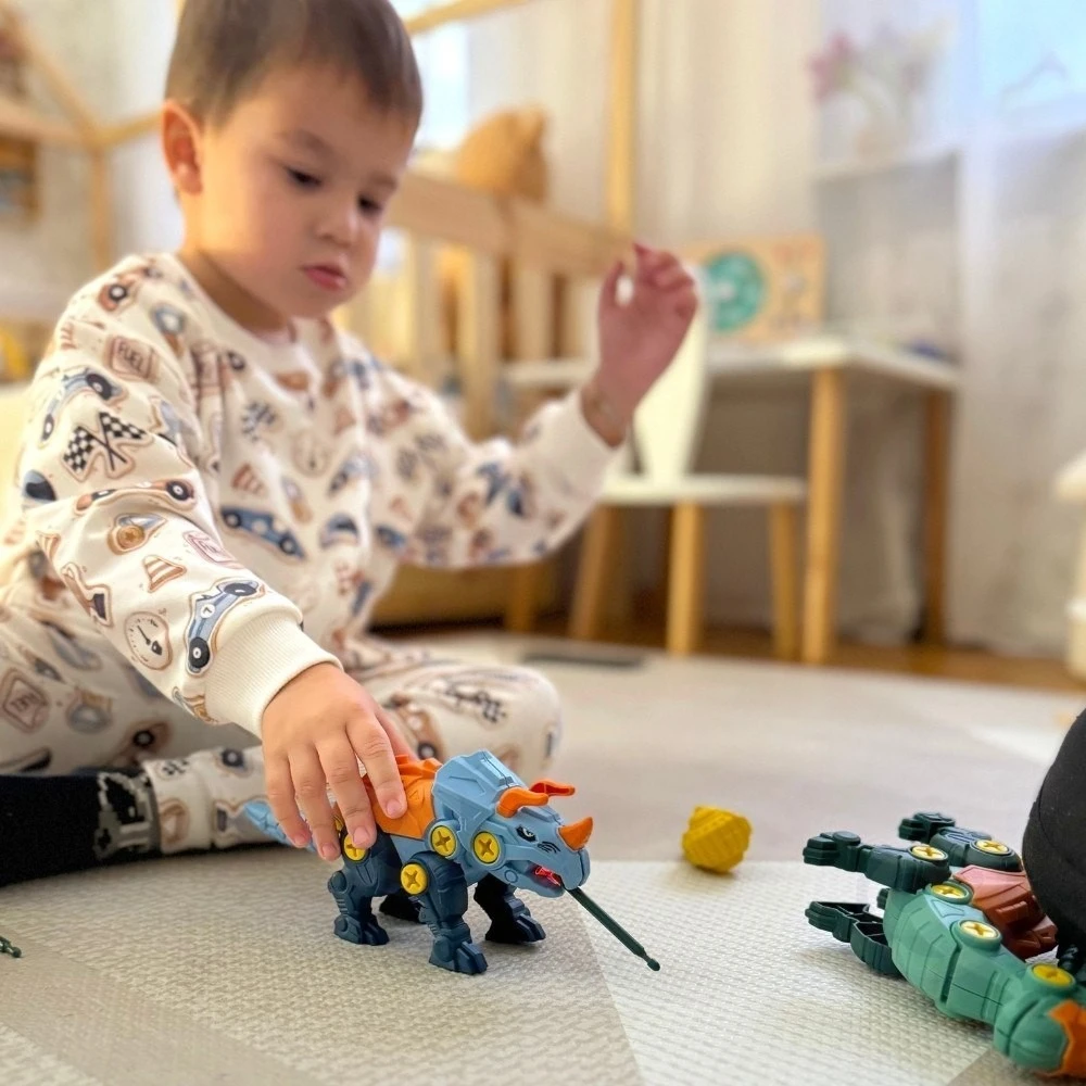 Žaislų rinkinys Woopie, trys dinozaurai