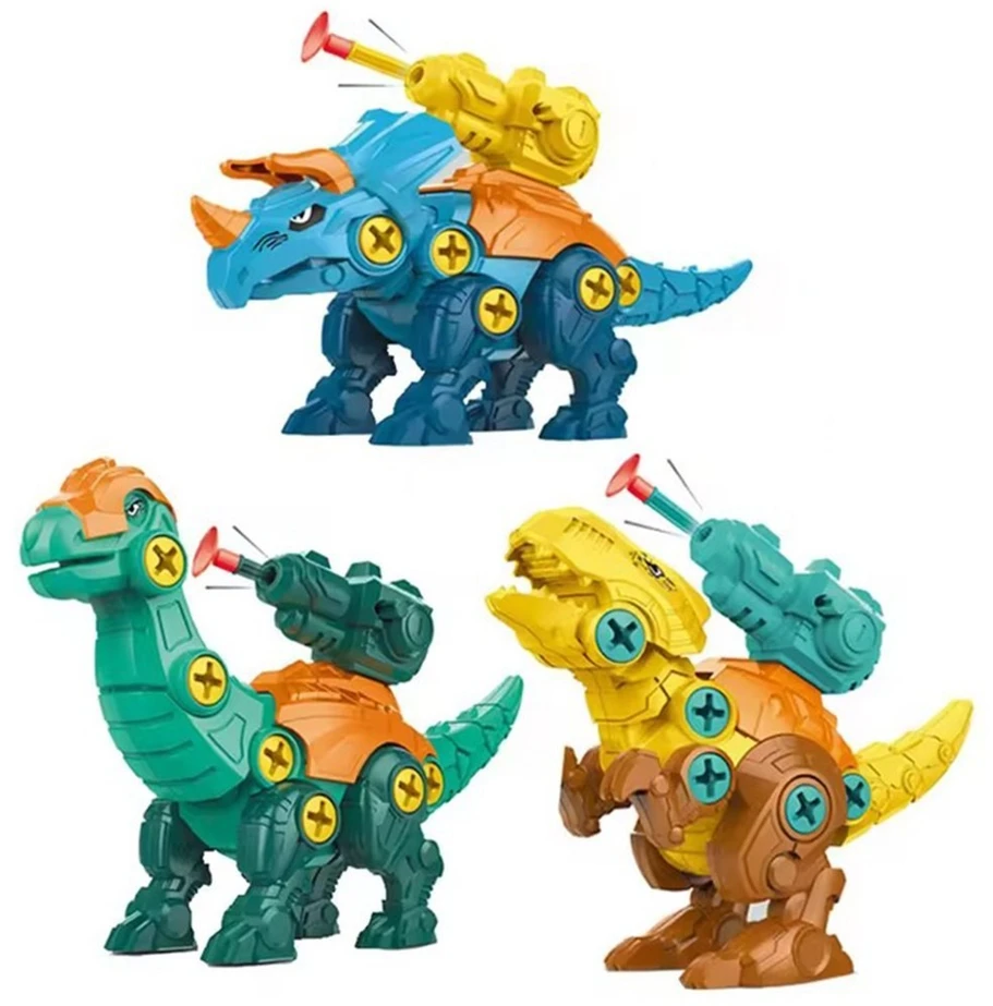 Žaislų rinkinys Woopie, trys dinozaurai