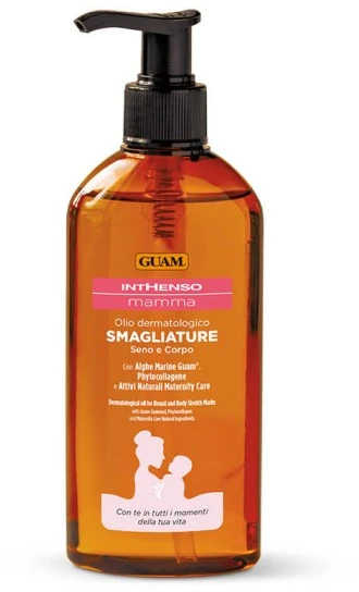 Dermatologinis aliejus nuo strijų krūtims ir kūnui, GUAM Inthenso Mamma / 200 ml
