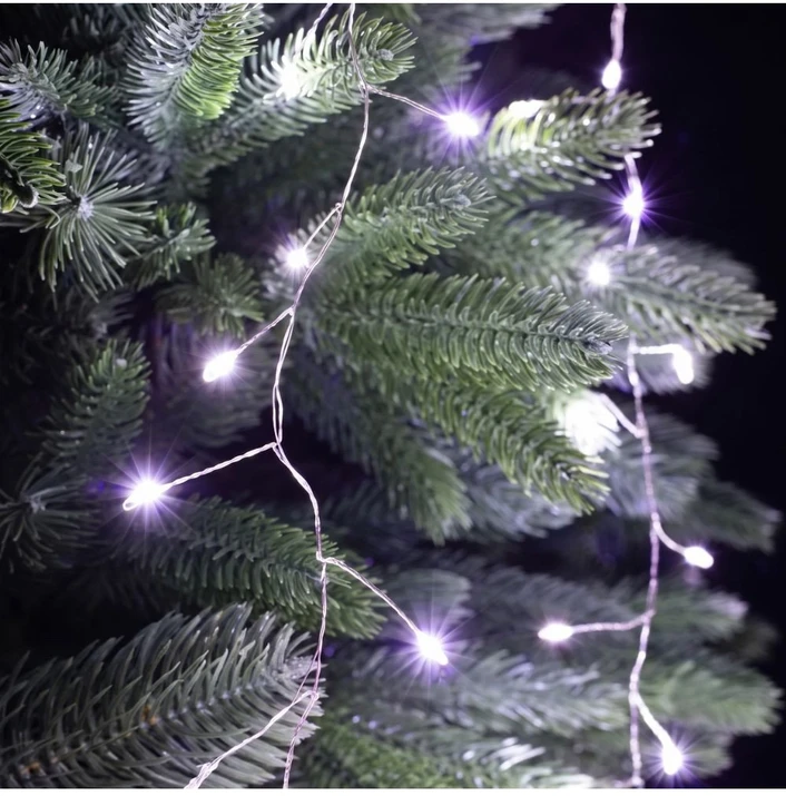 Girlianda „Pasaka“ 25m, 1200 Šaltai Baltų LED