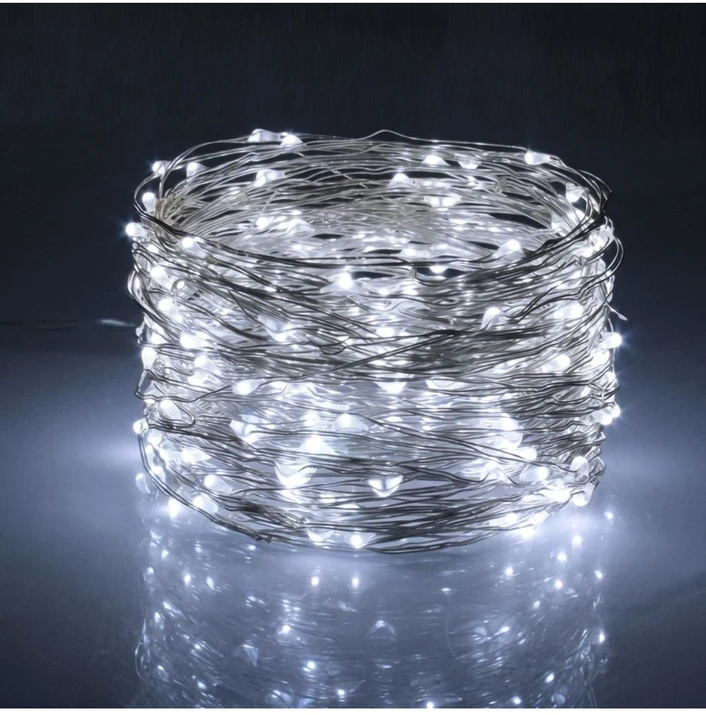 Girlianda "RASA Light" 100m, 1000 Šaltai Baltų LED
