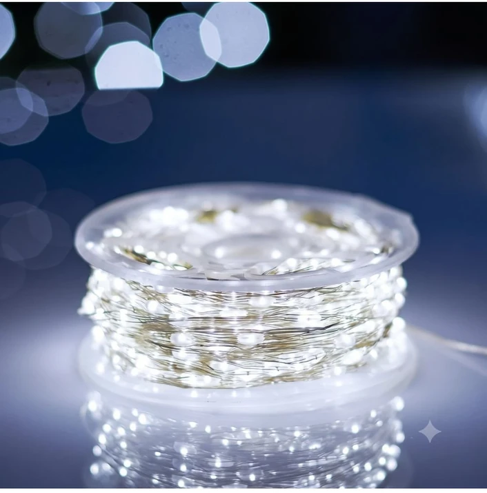 Girlianda "RASA Light" 200m, 2000 Šaltai Baltų LED