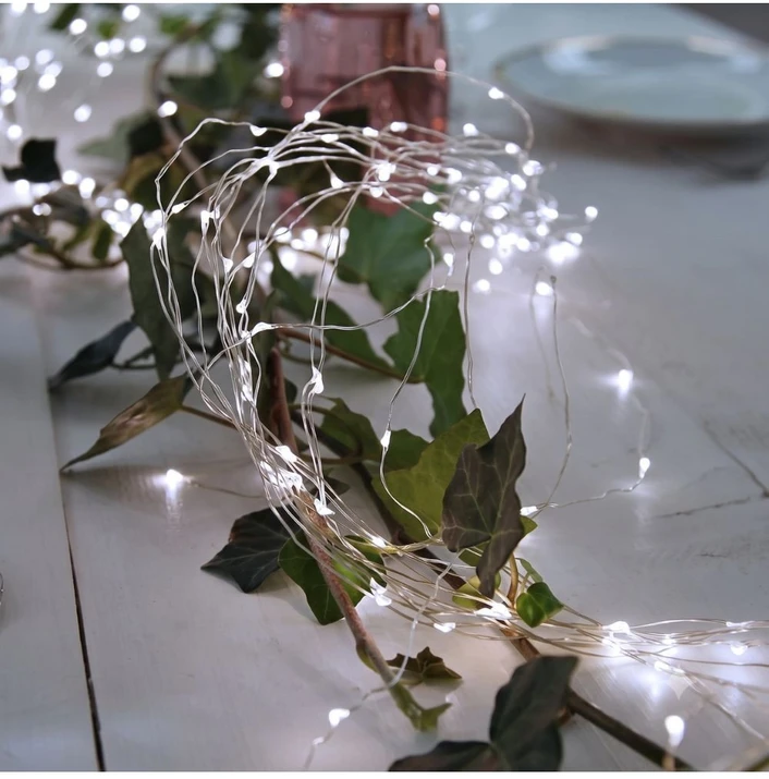 Girlianda "RASA Light" 200m, 2000 Šaltai Baltų LED