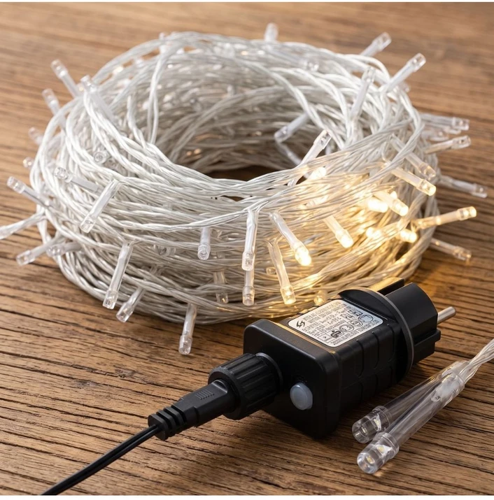 Lauko girlianda varvekliai 500LED 22.5m. Šiltai balti