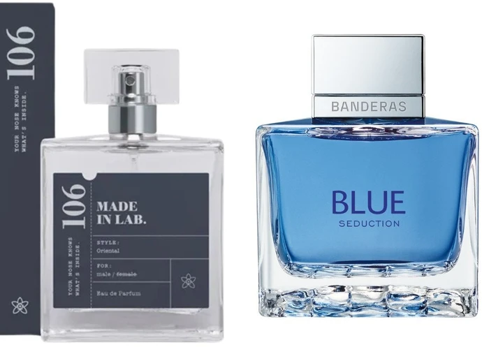 Made In Lab Įkvėpti Antonio Banderas Mėlyna Seduction 106 100ml.