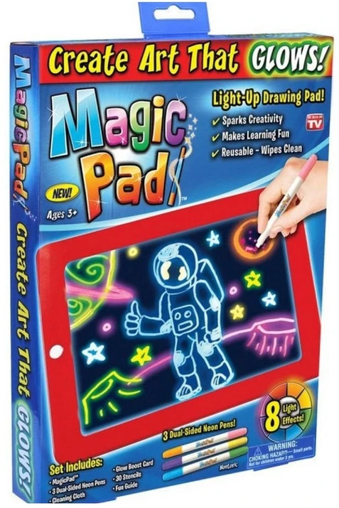 Magic Pad Šviečianti Piešimo Lenta