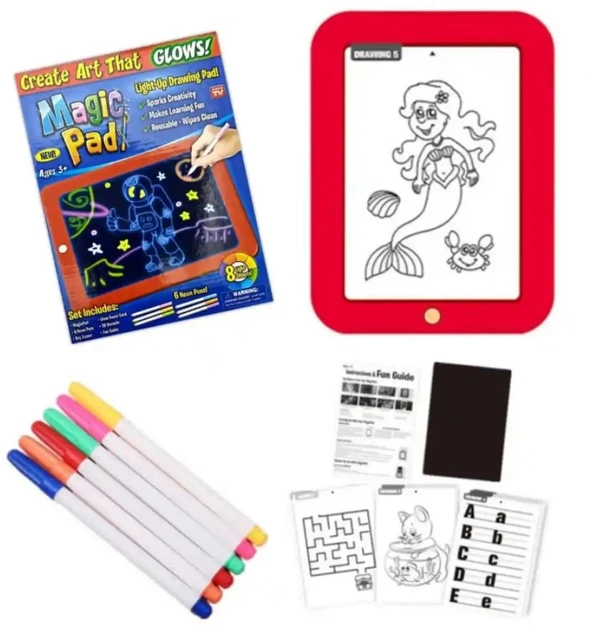 Magic Pad Šviečianti Piešimo Lenta