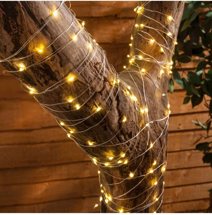 "RASA Light" Girlianda 200m, 2000 Šiltai Baltų LED