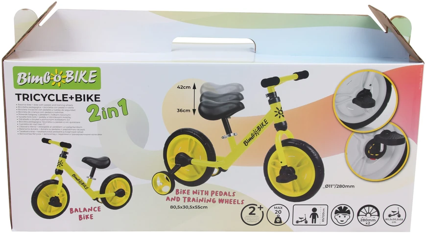 Bimbo_ Bike Vaikiškas dviratis Bimbo Bike 2in1 Bike 75908, 11"