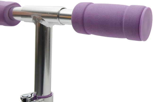 Bimbo Bike Reguliuojamas vaikiškas paspirtukas 12" „UNICORN“, balta/rožinė