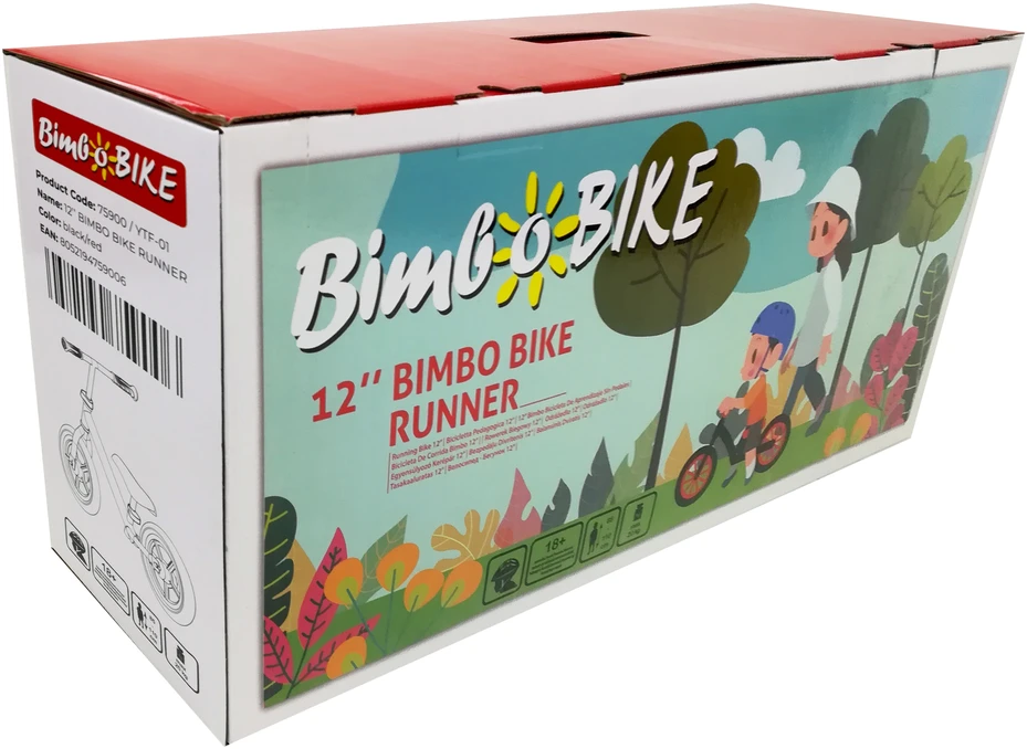 Balansinis dviratis Bimbo Bike 8052194759006, juodas, 12"