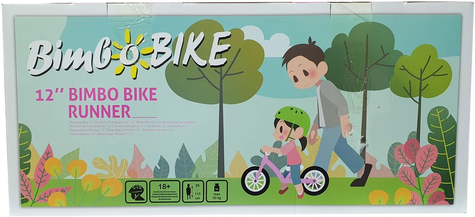 Balansinis dviratis Bimbo Bike 8052194759013, rožinis, 12"