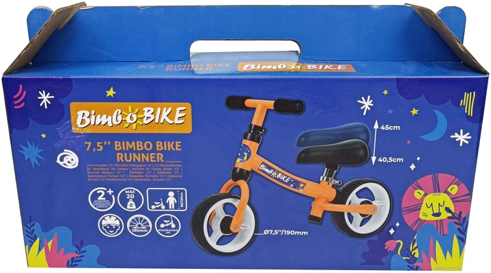 Bimbo Bike Vaikiškas balansinis dviratukas 7,5" su reguliuojamu sėdynę