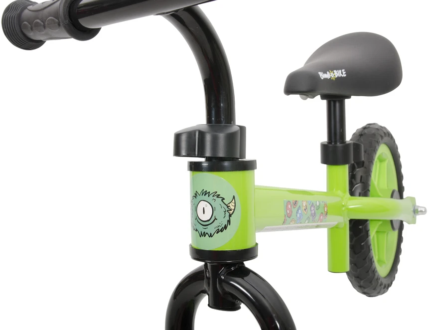Bimbo Bike Bimbo_ Bike Balansinis dviratis Bottari Monsters 75811, žalias, 10”